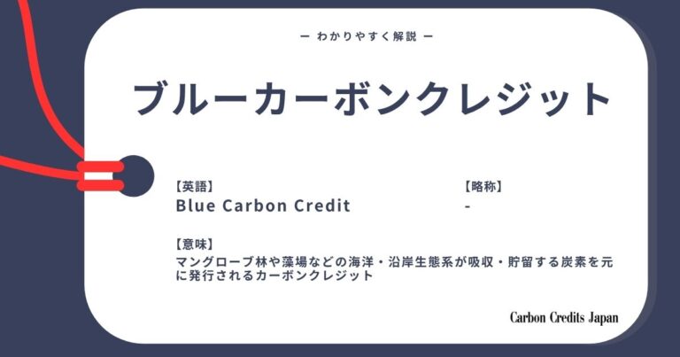 ブルーカーボンクレジットとは？わかりやすく解説｜What Are Blue Carbon Credits?