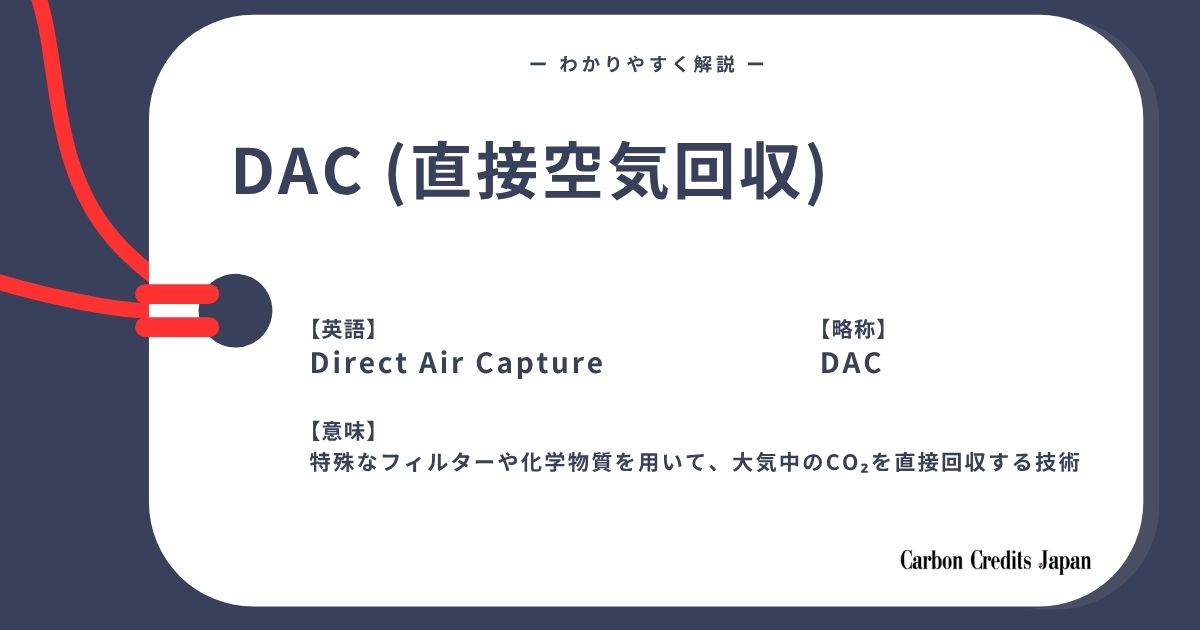 「DAC（直接空気回収）とは？わかりやすく解説｜What Is Direct Air Capture?」のアイキャッチ画像