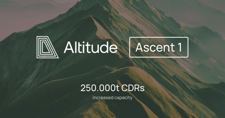 炭素除去(CDR)専業の金融機関へ　Altitudeが「Ascent 1」を大幅拡充　世界有数のCDR金融枠組みに成長