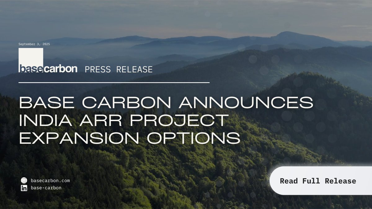 「「20年間で最大2,000万本追加植樹」　Base Carbon、インド植林CDR事業を拡大へ」のアイキャッチ画像