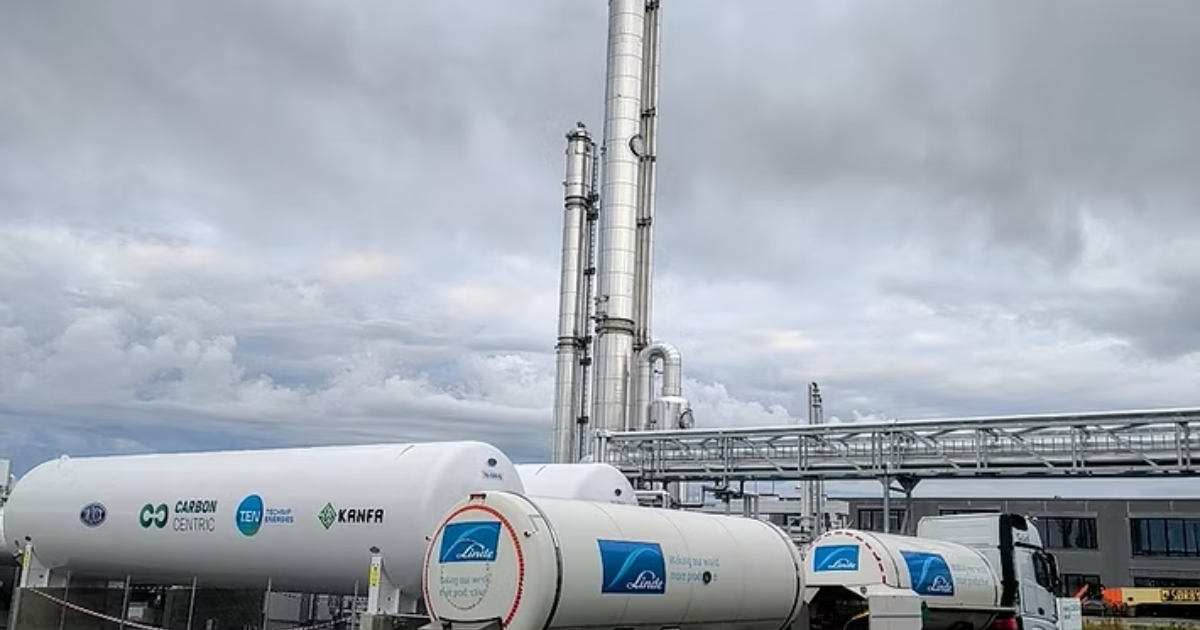 「CO2回収施設から　「世界初の食品グレードCO2供給」　CCUS市場をリードし、カーボンクレジットの創出も目指す」のアイキャッチ画像