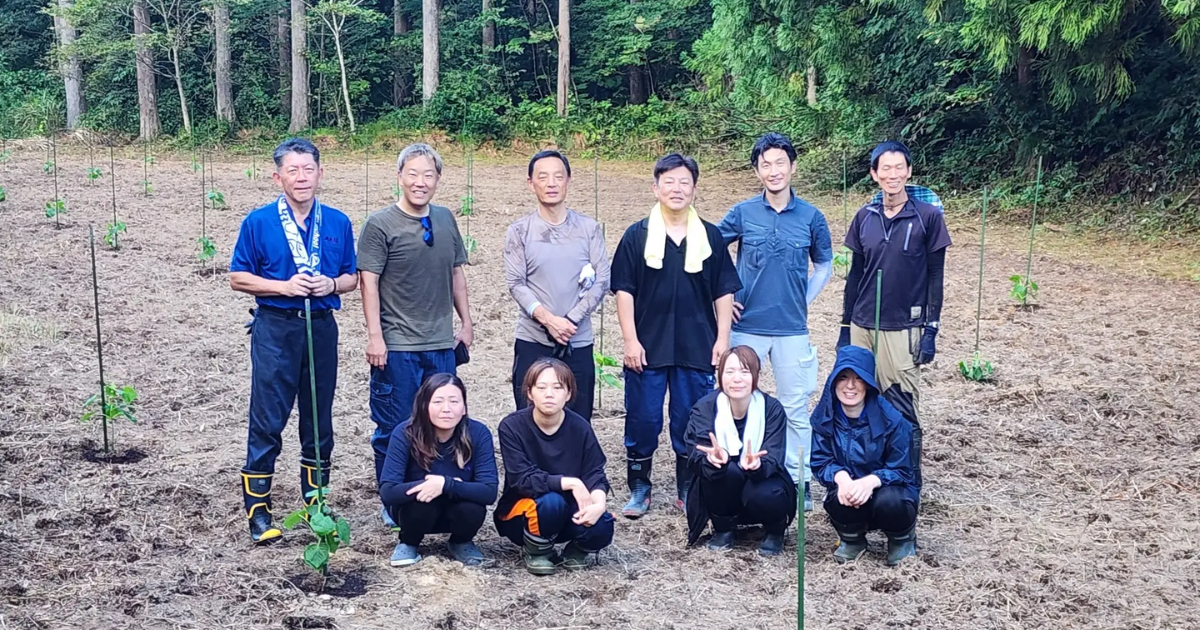 「石川県加賀市で早成桐の植樹を実施　カーボンクレジット創出で地域の循環型脱炭素モデル」のアイキャッチ画像