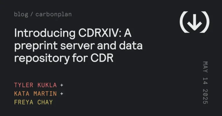 CO2除去の研究加速へ、CarbonPlanが論文共有のプラットフォーム「CDRXIV」をローンチ