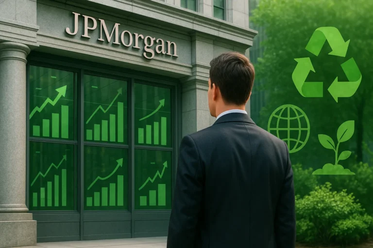 JPモルガン、欧州でグリーンバンキングの責任者新設　脱炭素支援を強化