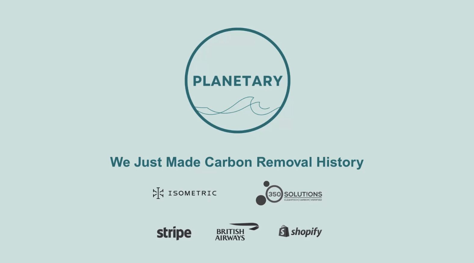 「世界初「OAEクレジット」625トン発行　IsometricがPlanetary事業を認証」のアイキャッチ画像
