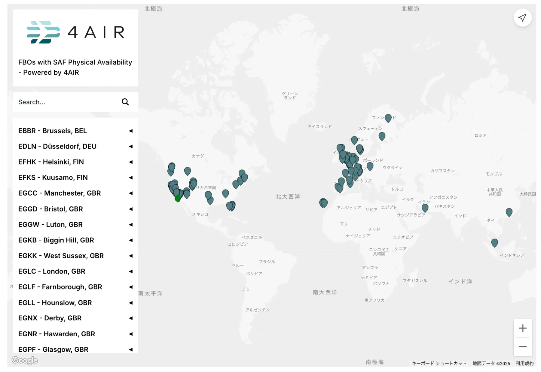 「4AIR、持続可能な航空燃料SAFの供給地が世界100カ所を突破」のアイキャッチ画像