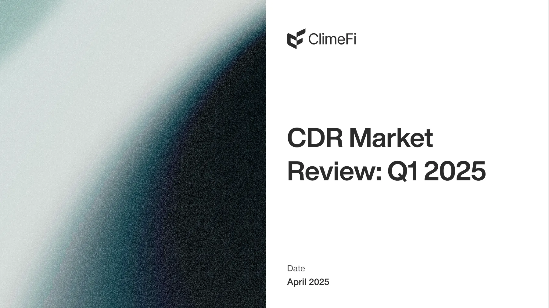 「2025年第1四半期、CDR市場が着実に成長 ClimeFiが最新レポート発表」のアイキャッチ画像