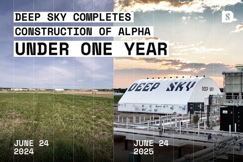 「世界初の横断型CDR施設が完成」　Deep Sky、アルバータ州でDAC技術10種を同時運用へ