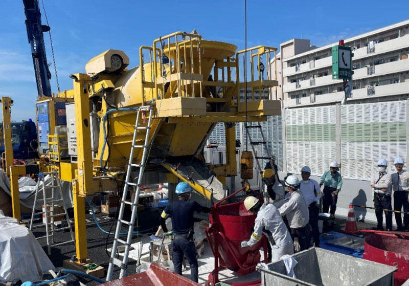 「大成建設、阪神高速でCO2を固定するコンクリート　場所打ち施工を実施」のアイキャッチ画像