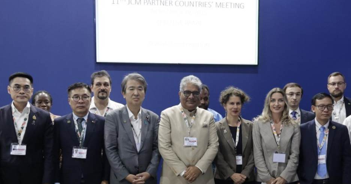 「「日印JCM」協調アプローチを拡大へ　COP30で石原新環境大臣もパリ協定6条実践モデルと強調」のアイキャッチ画像