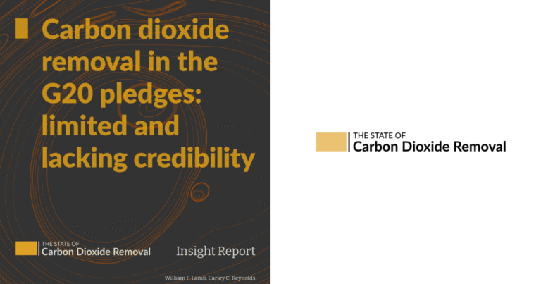 G20のCO2除去目標は遅れている　オックスフォード大学研究者らが主要国の約束、排出削減補完策として不十分...