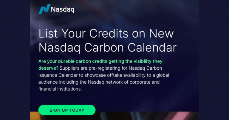 「透明性」向上へ、NasdaqとCarbon DirectがCO2除去カーボンクレジット発行カレンダーの事前登録開始