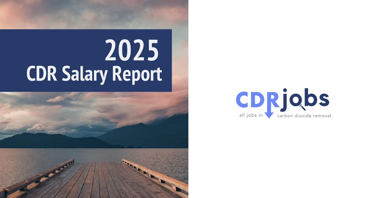 「CO2除去、CDR業界の給与中央値が12％下落し1,500万円水準へ　「実装フェーズ」本格化で現場回帰が加速」のアイキャッチ画像