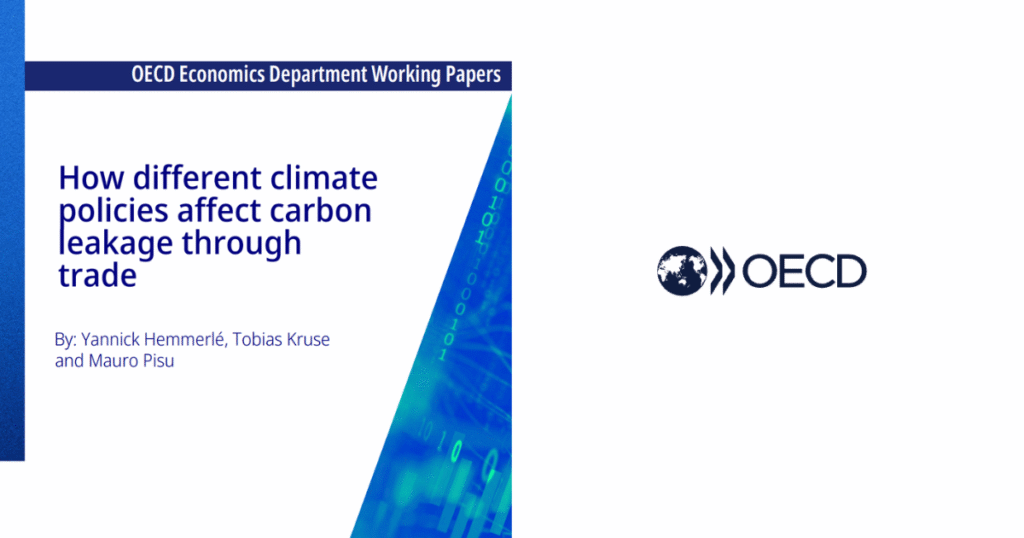 OECD、カーボンリーケージを「政策ミックス」で抑制　経済協力開発機構が市場メカニズムと技術支援の相乗効果を提言