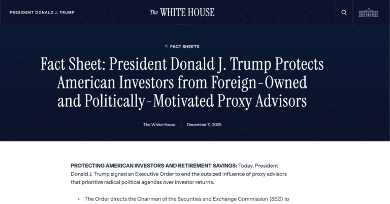 米トランプ政権、議決権助言会社への圧力強化　「過激な環境アジェンダ」排除へ大統領令