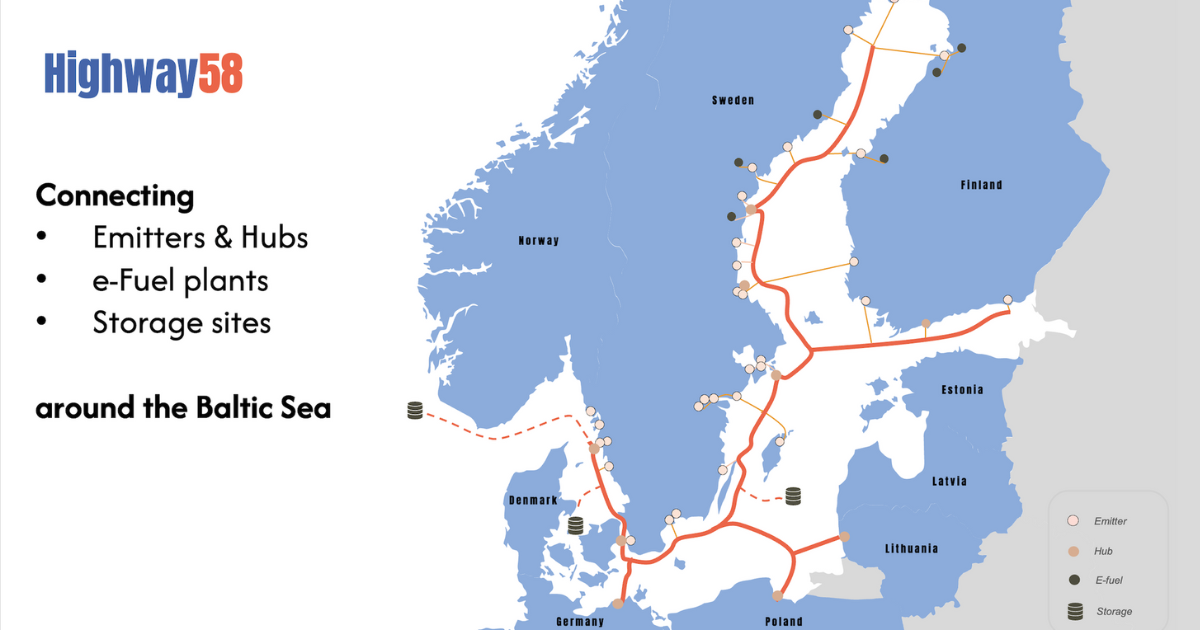「英・スウェーデンがバルト海に巨大CO2輸送網を構築へ　「Highway58」で産業脱炭素化を加速」のアイキャッチ画像