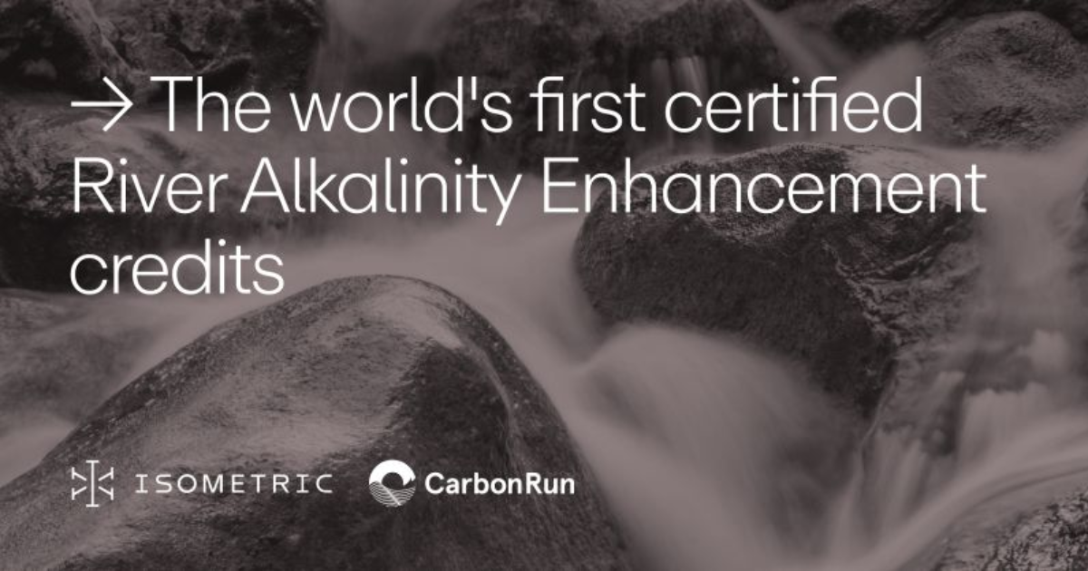 「世界初「河川アルカリ度向上」のカーボンクレジット発行　CarbonRunがノルウェーで実現」のアイキャッチ画像