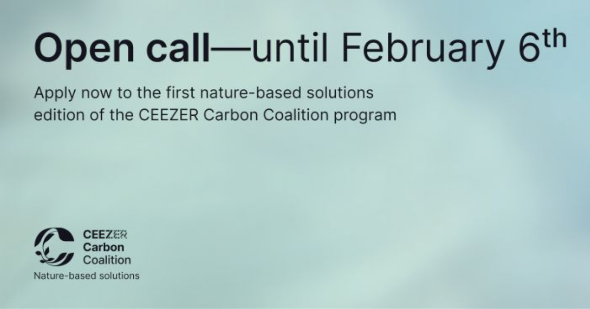 「独CEEZERが自然ベースのCO2除去に特化の第4期アクセラレーターの公募開始」のアイキャッチ画像