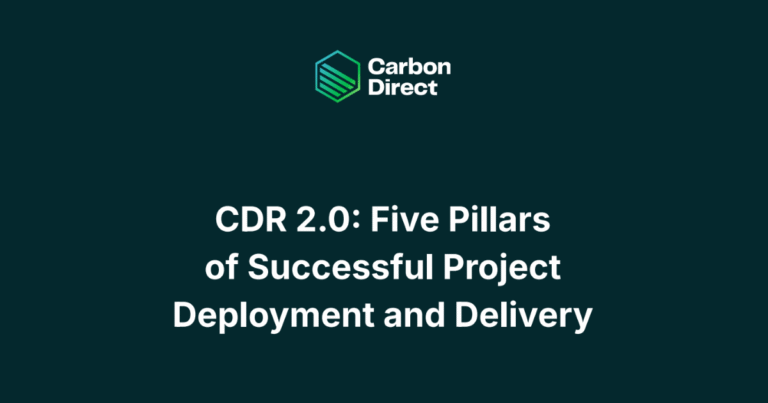 Carbon Directが新指針「CDR 2.0」を発表 「約束の購入」から「成果の調達」へ、5つの柱で市場を再定義