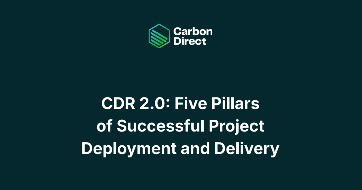 「Carbon Directが新指針「CDR 2.0」を発表 「約束の購入」から「成果の調達」へ、5つの柱で市場を再定義」のアイキャッチ画像