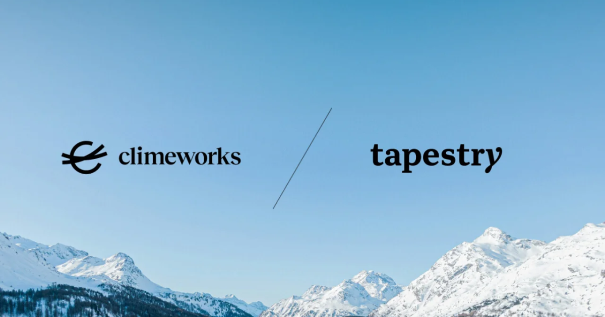 「TapestryがDAC大手のClimeworksと10年契約　「過去最大級」の分散型CDRポートフォリオへ投資」のアイキャッチ画像