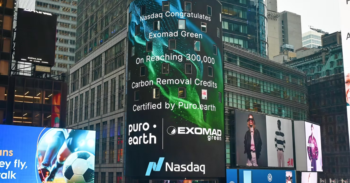 バイオ炭CDRのリーダー、Exomad Greenが累計30万トン超のカーボンクレジット納入を達成　Puro.earth認証、2027年には年産100万トン体制へ