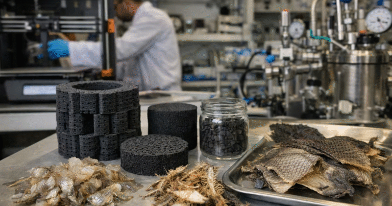 魚の廃棄物から生まれるバイオ炭でCO2を捕捉・転換　欧州「エアロ・ツー・サイクル」プロジェクトが本格始動