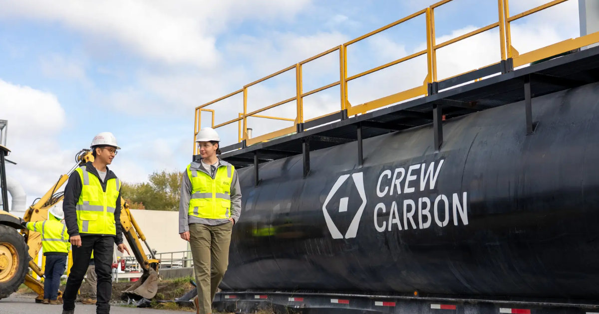 「出光、米CDRスタートアップCREW Carbonに出資 ネガティブエミッション戦略を本格化、CCSと両輪へ」のアイキャッチ画像